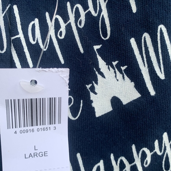 NEW Walt disney world “my happy place” cotton blend pajama shorts large - Picture 2 of 8